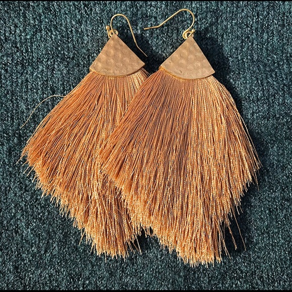 Fringe Tassel Earrings - 3 colors available! - Picture 2 of 5
